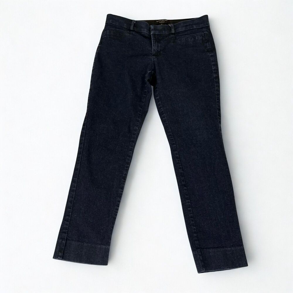 Banana Republic Pants Women 4 Sloan Crop Slim Stretch Dark Wash Ankle Trousers
